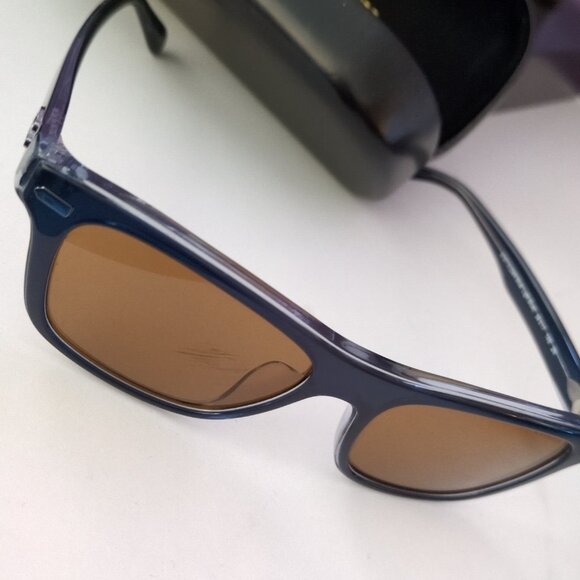 Beveled Signature Square Sunglasses w/ Case - Picture 1 of 6